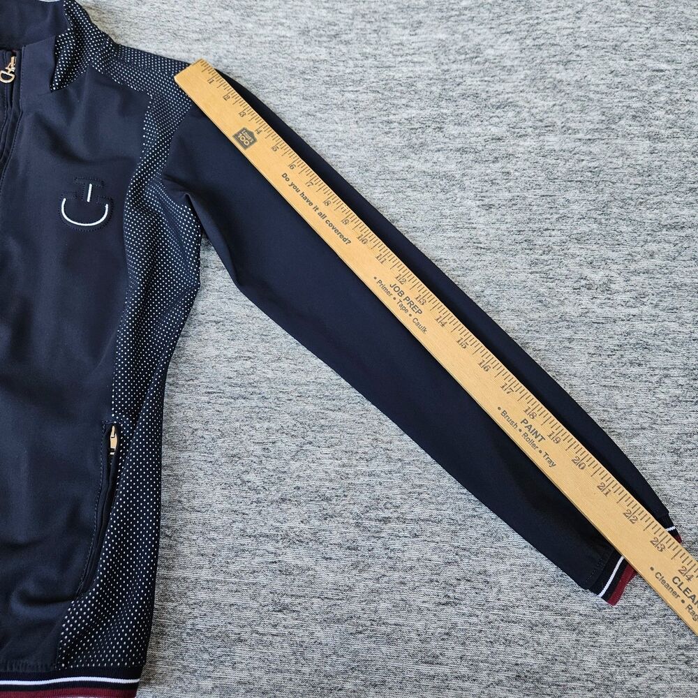 Cavalleria Toscana Women's Zip Up Soft Shell Navy Blue Riding Jacket Size Small - Picture 11 of 11
